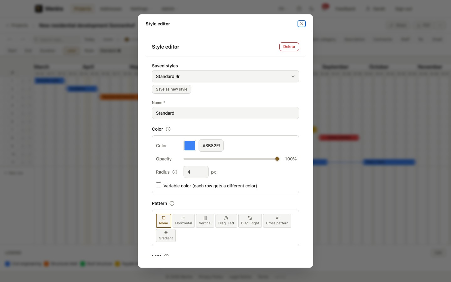 Style editor