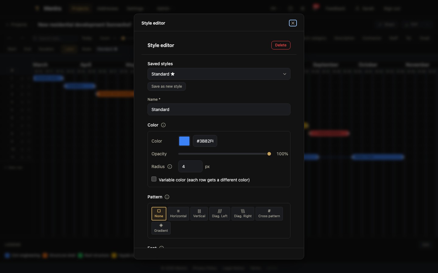 Style editor