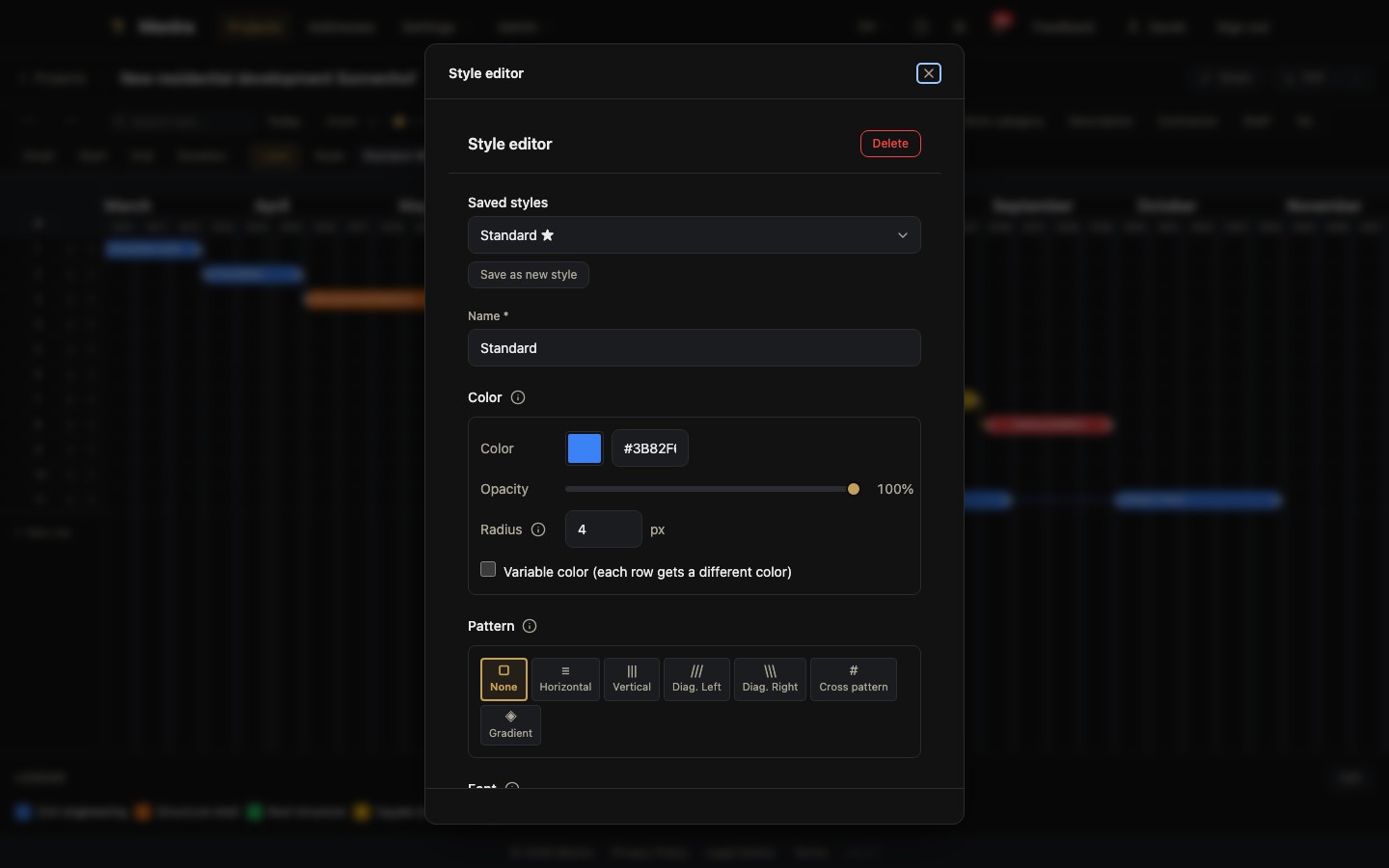 Style editor