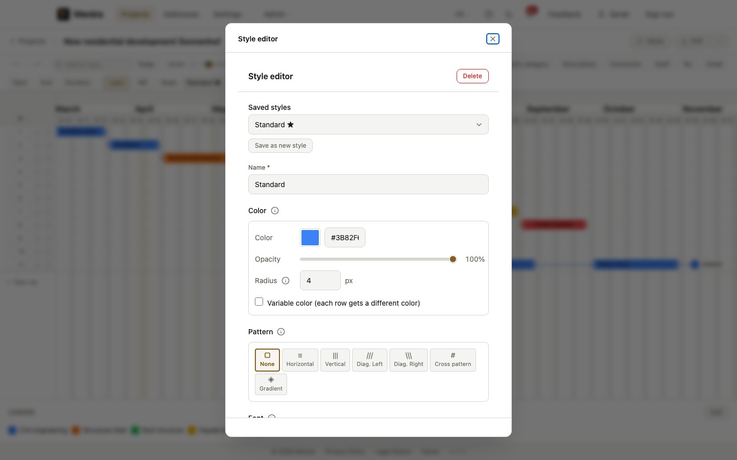 Style editor