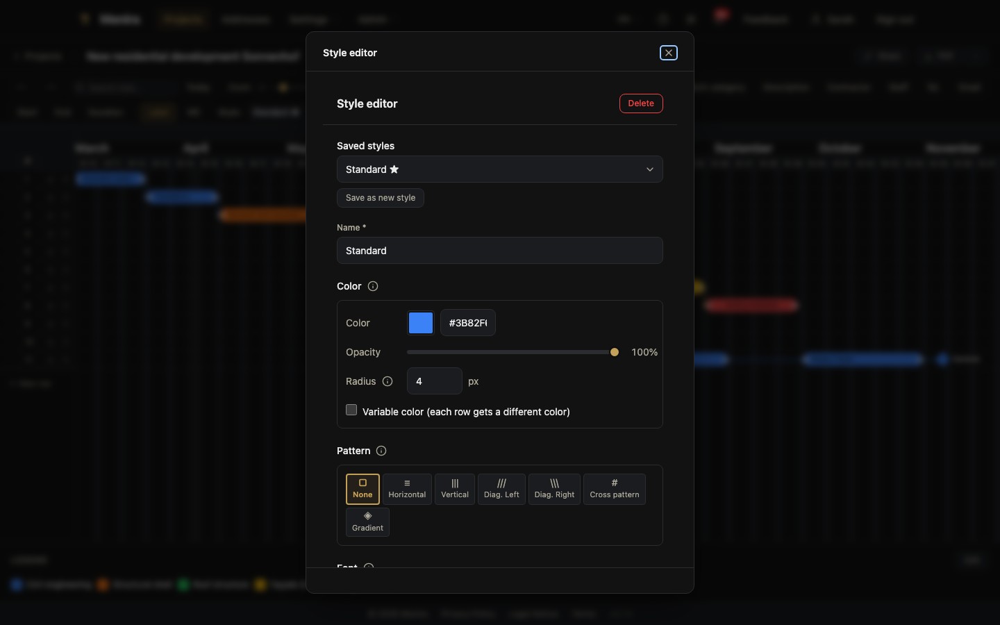 Style editor